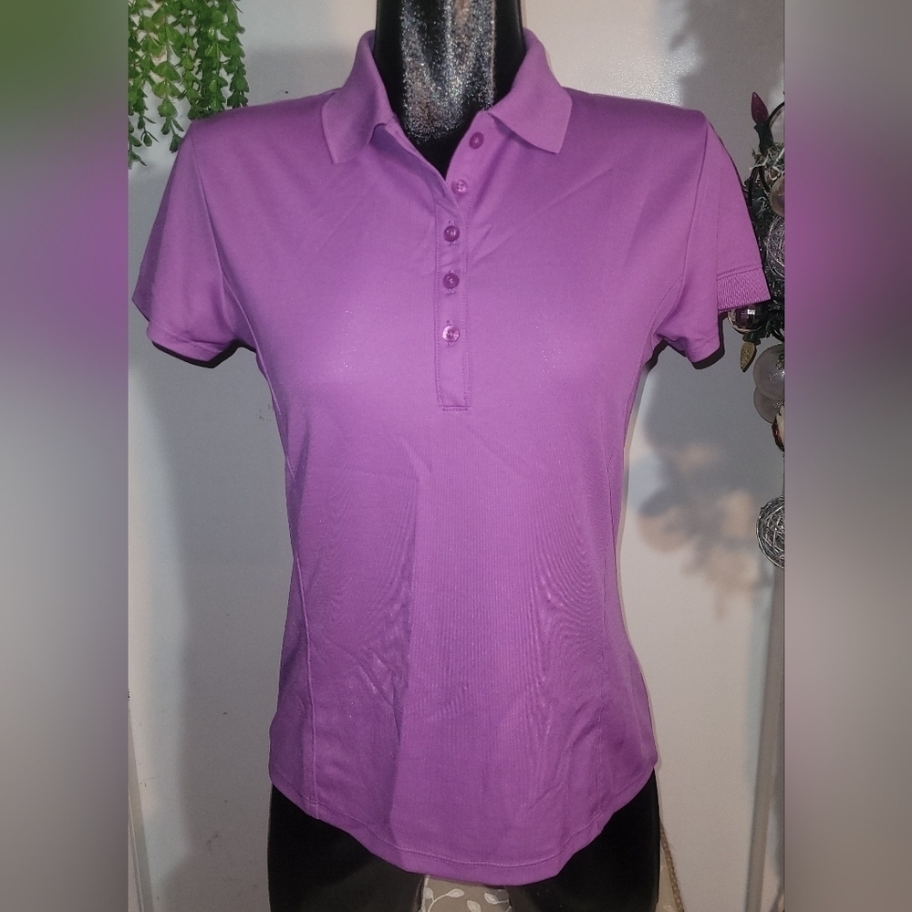 Callaway Lilac Polo Short Sleeve Shirt Size S